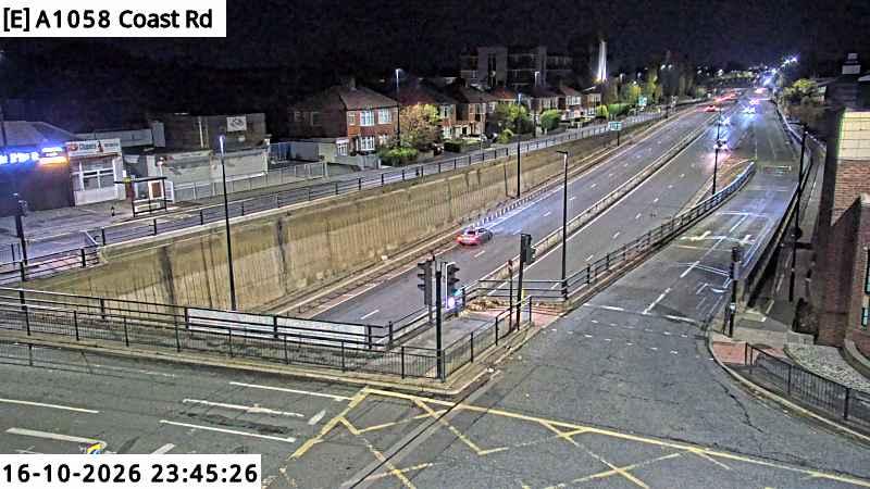 Traffic camera image 2 from Newcastle - A1058 Coast Road / Benfield Road / Red Hall Drive