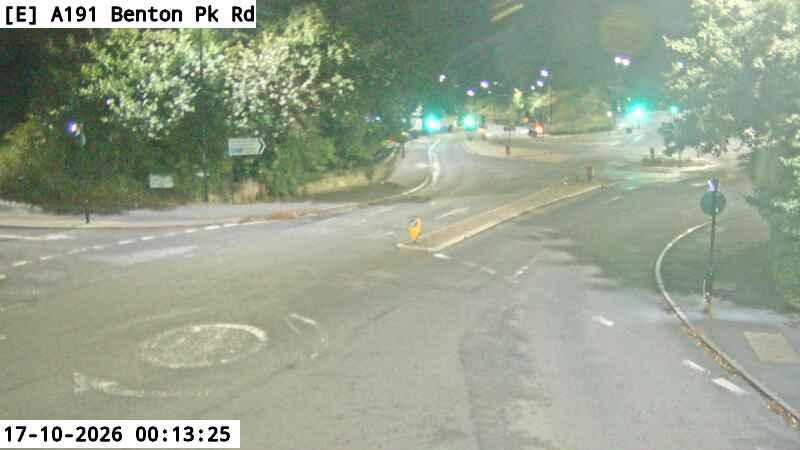 Traffic camera image 2 from Newcastle - A189 Haddricks Mill Road / A191 Benton Park Road & Station Road