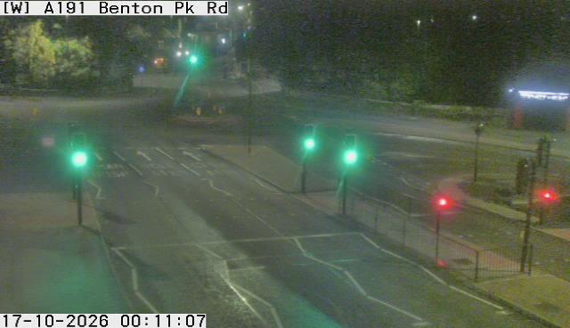 Traffic camera image 2 from Newcastle - A191 Benton Park Road / A189 Killingworth Road / Haddricks Mill