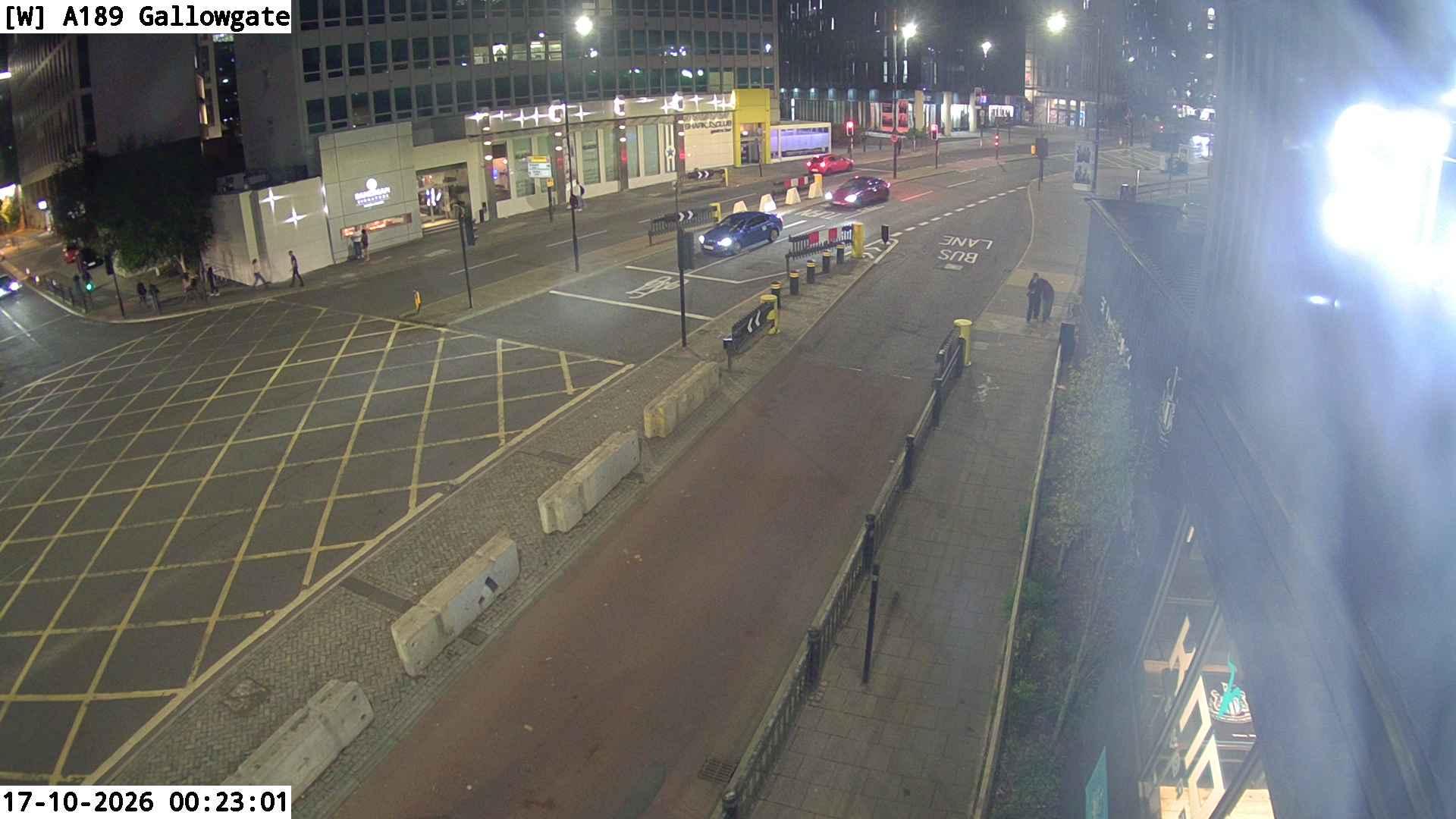 Traffic camera image 2 from Newcastle - A189 Gallowgate / A189 St. James' Boulevard