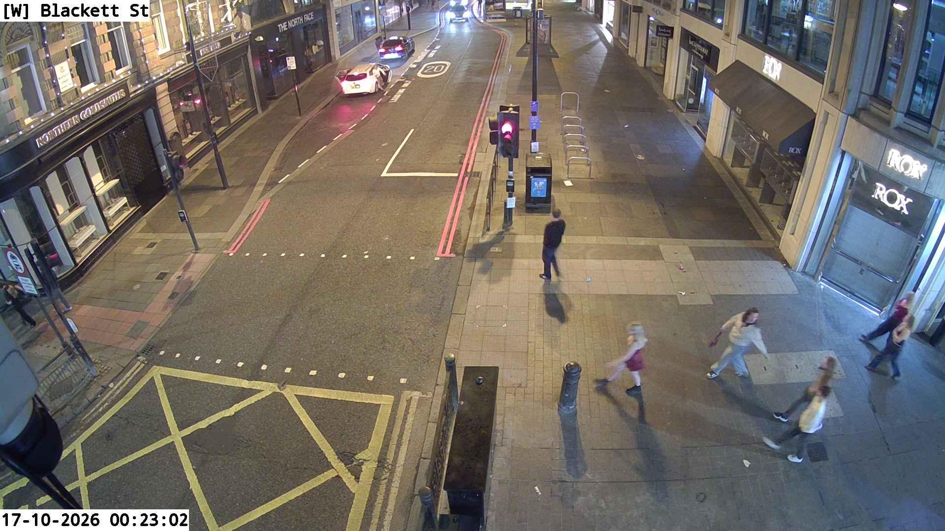 Traffic camera image 2 from Newcastle - Blackett Street / Pilgrim Street