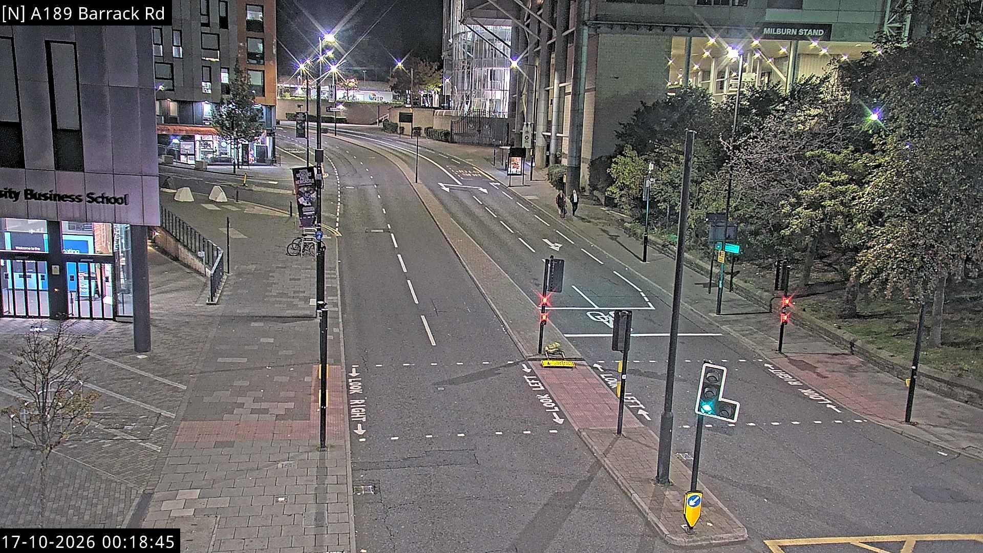 Traffic camera image 2 from Newcastle - A189 Barrack Road & Gallowgate / Strawberry Place