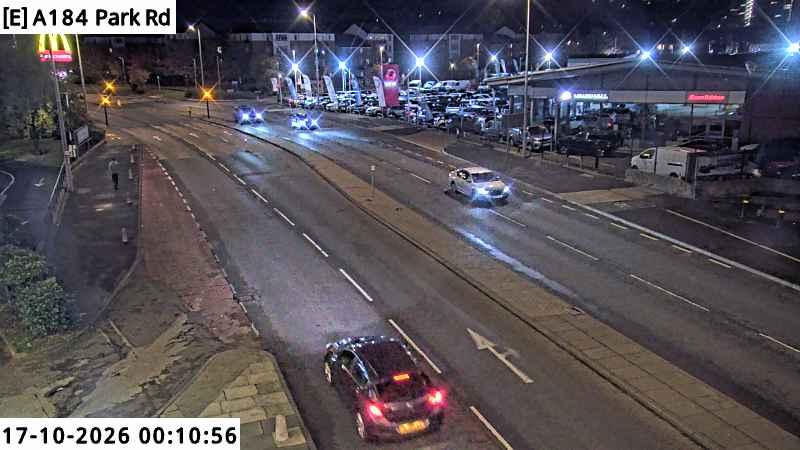 Traffic camera image 3 from Gateshead - A184 Park Road / St. James Road / Shearlegs Road