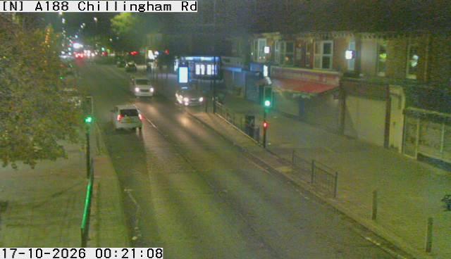 Traffic camera image 3 from Newcastle - A188 Chillingham Road / Warton Terrace