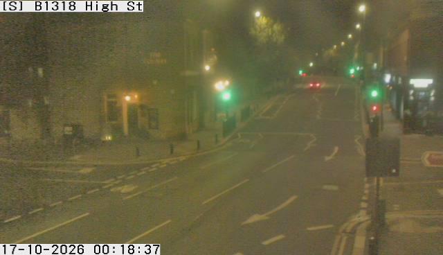 Traffic camera image 3 from Newcastle - B1318 High Street / Hawthorn Road