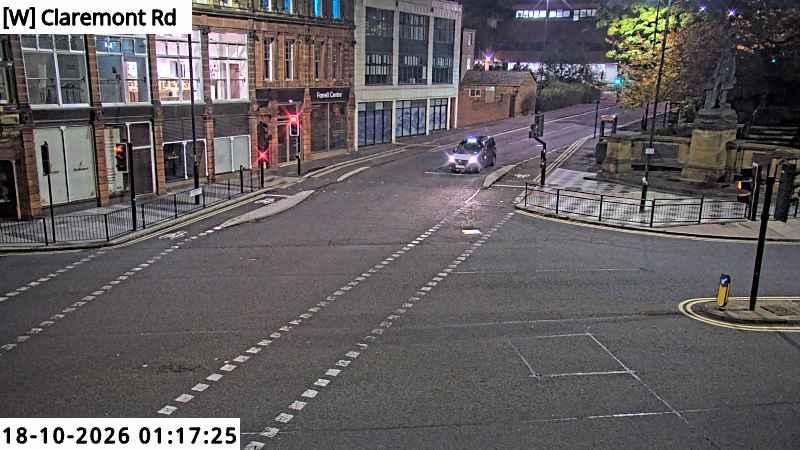 Traffic camera image 3 from Newcastle - B1318 Barras Bridge & Great North Road / Claremont Road