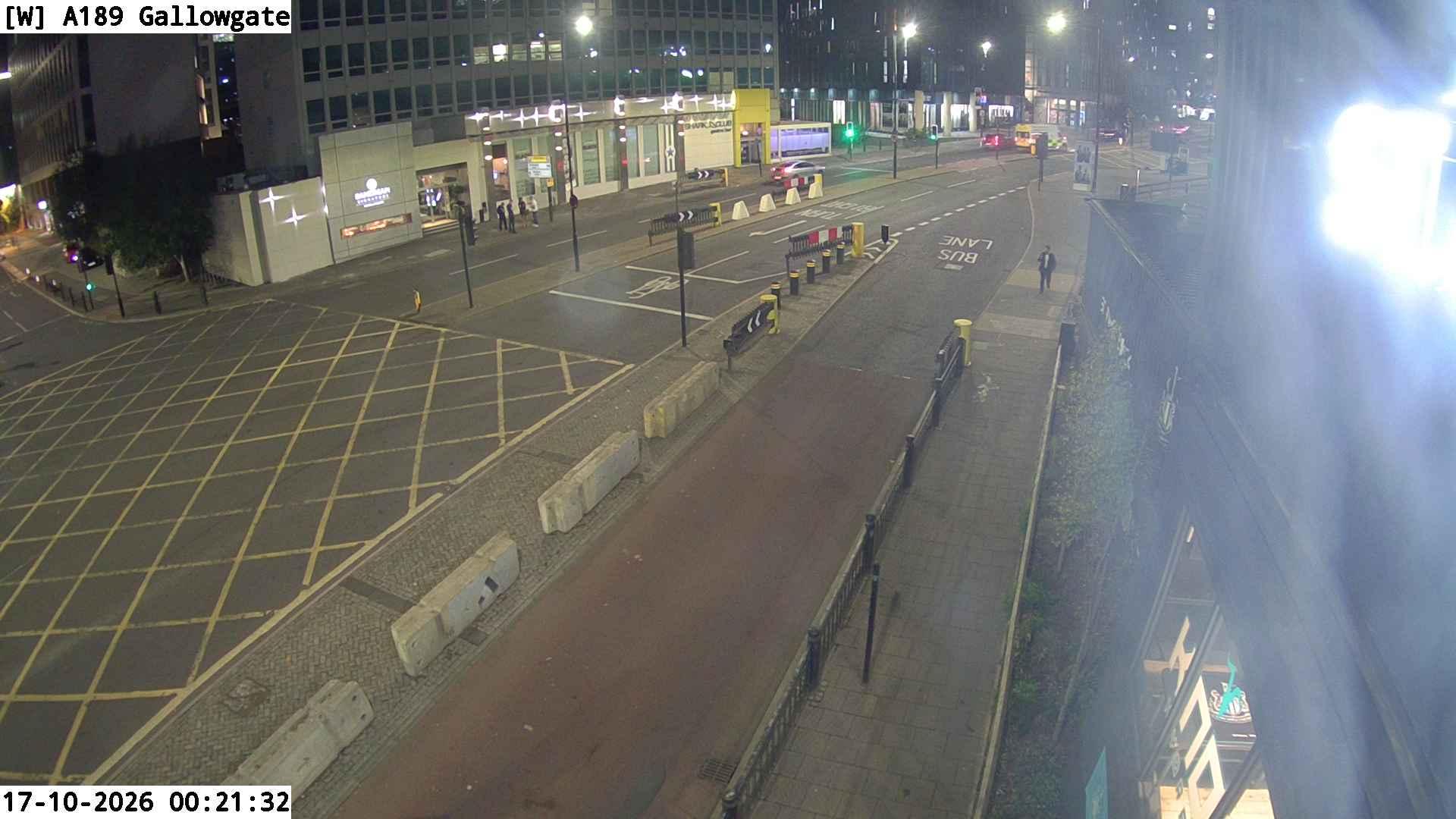 Traffic camera image 3 from Newcastle - A189 Gallowgate / A189 St. James' Boulevard