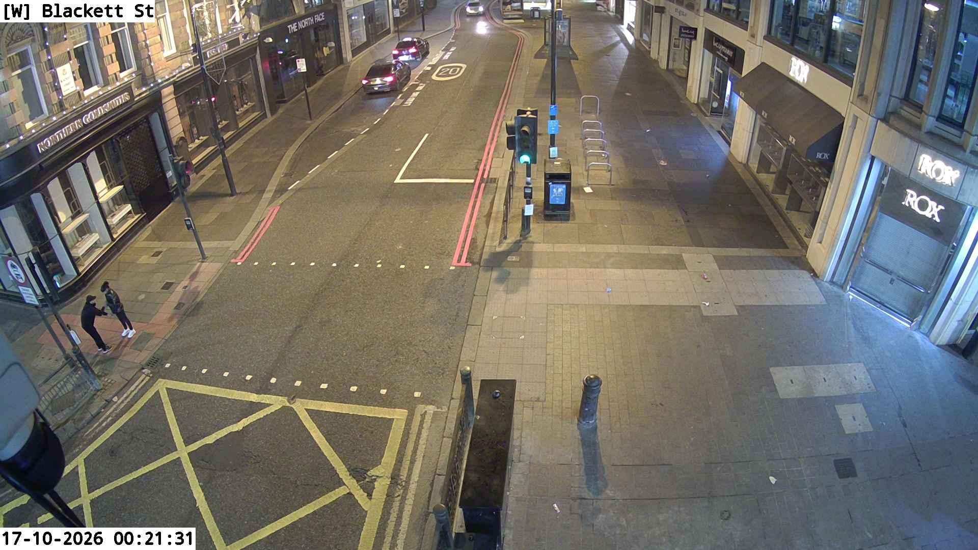 Traffic camera image 3 from Newcastle - Blackett Street / Pilgrim Street